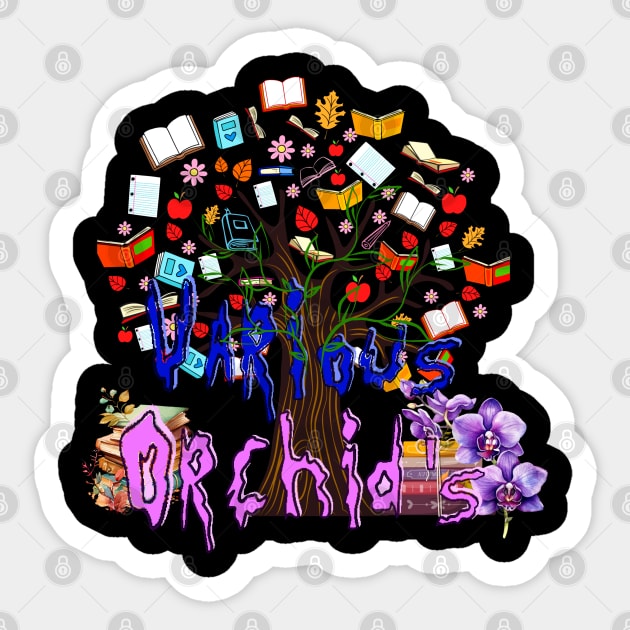 Various Orchid’s Sticker by Orchid's Art